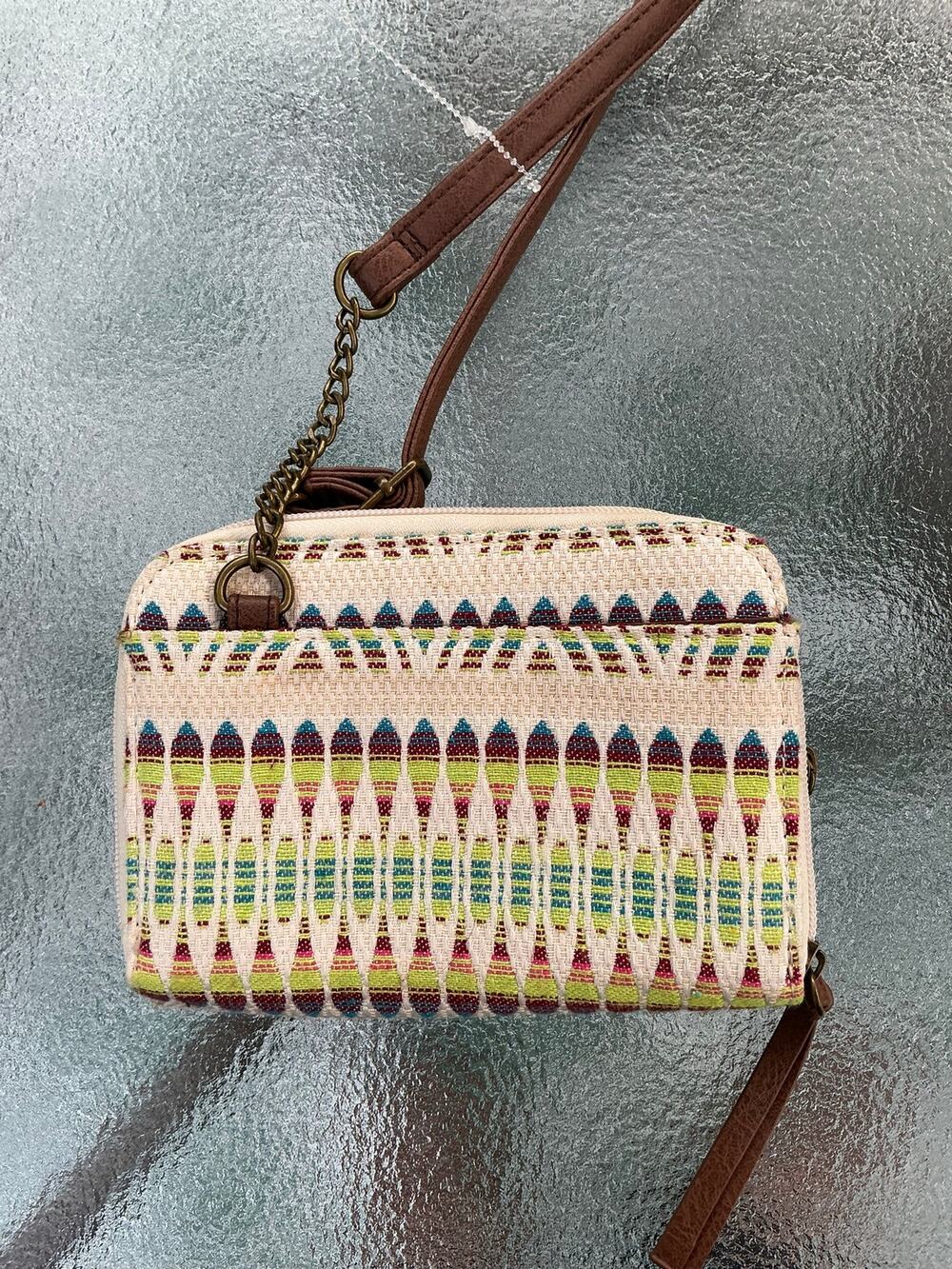 Boho Woven Wallet on a String Crossbody Bag